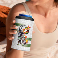 Zimbabwe Rugby The Champions 2025 4 in 1 Can Cooler Tumbler Warriors Sable Antelope - Wonder Print Shop