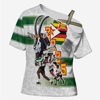 Custom Zimbabwe Rugby The Champions 2025 Cross Shoulder Shirt Warriors Sable Antelope - Wonder Print Shop
