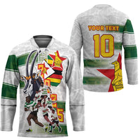 Custom Zimbabwe Rugby The Champions 2025 Hockey Jersey Warriors Sable Antelope - Wonder Print Shop