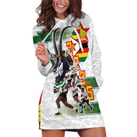 Custom Zimbabwe Rugby The Champions 2025 Hoodie Dress Warriors Sable Antelope - Wonder Print Shop