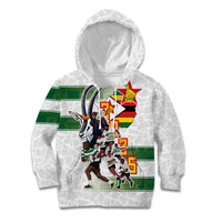 Custom Zimbabwe Rugby The Champions 2025 Kid Hoodie Warriors Sable Antelope - Wonder Print Shop