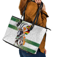 Zimbabwe Rugby The Champions 2025 Leather Tote Bag Warriors Sable Antelope - Wonder Print Shop