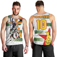 Custom Zimbabwe Rugby The Champions 2025 Men Tank Top Warriors Sable Antelope - Wonder Print Shop