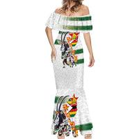 Custom Zimbabwe Rugby The Champions 2025 Mermaid Dress Warriors Sable Antelope - Wonder Print Shop