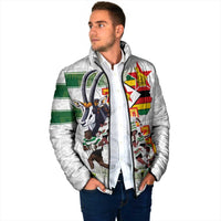 Custom Zimbabwe Rugby The Champions 2025 Padded Jacket Warriors Sable Antelope - Wonder Print Shop