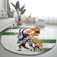 Zimbabwe Rugby The Champions 2025 Round Carpet Warriors Sable Antelope - Wonder Print Shop