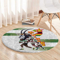Zimbabwe Rugby The Champions 2025 Round Carpet Warriors Sable Antelope - Wonder Print Shop