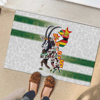 Zimbabwe Rugby The Champions 2025 Rubber Doormat Warriors Sable Antelope - Wonder Print Shop