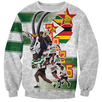 Custom Zimbabwe Rugby The Champions 2025 Sweatshirt Warriors Sable Antelope - Wonder Print Shop