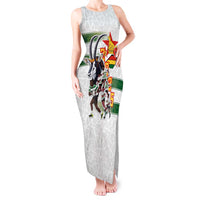 Custom Zimbabwe Rugby The Champions 2025 Tank Maxi Dress Warriors Sable Antelope - Wonder Print Shop