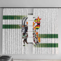 Zimbabwe Rugby The Champions 2025 Window Curtain Warriors Sable Antelope - Wonder Print Shop