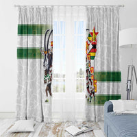 Zimbabwe Rugby The Champions 2025 Window Curtain Warriors Sable Antelope - Wonder Print Shop