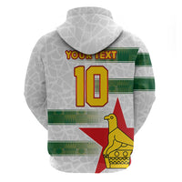 Custom Zimbabwe Rugby The Champions 2025 Zip Hoodie Warriors Sable Antelope - Wonder Print Shop