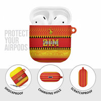 Zimbabwe Cricket AirPods Case African Heritage Stripes Style - Wonder Print Shop