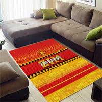 Zimbabwe Cricket Area Rug African Heritage Stripes Style - Wonder Print Shop