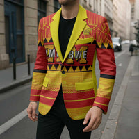 Custom Zimbabwe Cricket Blazer African Heritage Stripes Style - Wonder Print Shop