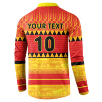 Custom Zimbabwe Cricket Button Sweatshirt African Heritage Stripes Style - Wonder Print Shop