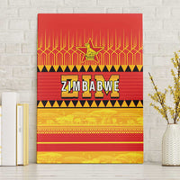 Zimbabwe Cricket Canvas Wall Art African Heritage Stripes Style - Wonder Print Shop