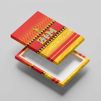 Zimbabwe Cricket Canvas Wall Art African Heritage Stripes Style - Wonder Print Shop