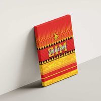 Zimbabwe Cricket Canvas Wall Art African Heritage Stripes Style - Wonder Print Shop