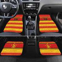 Zimbabwe Cricket Car Mats African Heritage Stripes Style - Wonder Print Shop