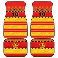 Zimbabwe Cricket Car Mats African Heritage Stripes Style - Wonder Print Shop