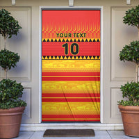 Zimbabwe Cricket Door Cover African Heritage Stripes Style - Wonder Print Shop