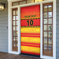 Zimbabwe Cricket Door Cover African Heritage Stripes Style - Wonder Print Shop