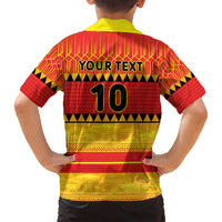 Custom Zimbabwe Cricket Family Matching Off Shoulder Maxi Dress and Hawaiian Shirt African Heritage Stripes Style - Wonder Print Shop