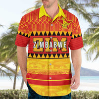 Custom Zimbabwe Cricket Hawaiian Shirt African Heritage Stripes Style - Wonder Print Shop