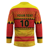 Custom Zimbabwe Cricket Hockey Jersey African Heritage Stripes Style - Wonder Print Shop