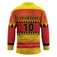 Custom Zimbabwe Cricket Hockey Jersey African Heritage Stripes Style - Wonder Print Shop