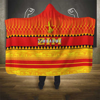 Zimbabwe Cricket Hooded Blanket African Heritage Stripes Style - Wonder Print Shop