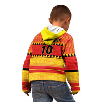 Custom Zimbabwe Cricket Kid Hoodie African Heritage Stripes Style - Wonder Print Shop