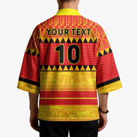 Custom Zimbabwe Cricket Kimono African Heritage Stripes Style - Wonder Print Shop