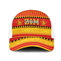Zimbabwe Cricket Mesh Trucker Cap African Heritage Stripes Style - Wonder Print Shop