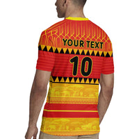 Custom Zimbabwe Cricket Rugby Jersey African Heritage Stripes Style - Wonder Print Shop