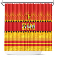Zimbabwe Cricket Shower Curtain African Heritage Stripes Style - Wonder Print Shop