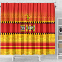 Zimbabwe Cricket Shower Curtain African Heritage Stripes Style - Wonder Print Shop