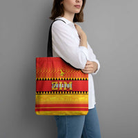 Zimbabwe Cricket Tote Bag African Heritage Stripes Style - Wonder Print Shop
