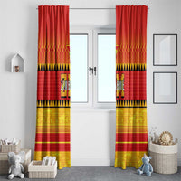 Zimbabwe Cricket Window Curtain African Heritage Stripes Style - Wonder Print Shop