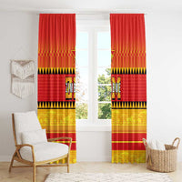 Zimbabwe Cricket Window Curtain African Heritage Stripes Style - Wonder Print Shop