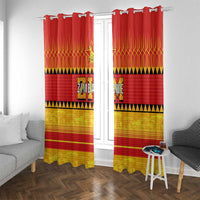 Zimbabwe Cricket Window Curtain African Heritage Stripes Style - Wonder Print Shop