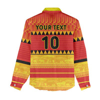 Custom Zimbabwe Cricket Women Casual Shirt African Heritage Stripes Style - Wonder Print Shop