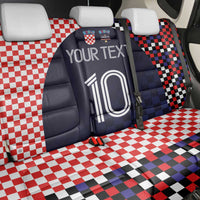 Custom Croatia Football Go Checkered Ones Back Car Seat Cover