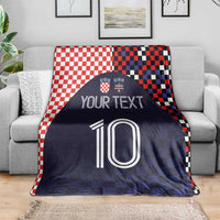 Custom Croatia Football Go Checkered Ones Blanket