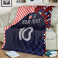 Custom Croatia Football Go Checkered Ones Blanket