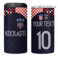 Custom Croatia Football - Go Checkered Ones 4 in 1 Can Cooler Tumbler LT03