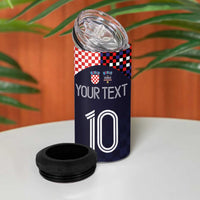 Custom Croatia Football - Go Checkered Ones 4 in 1 Can Cooler Tumbler LT03