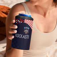 Custom Croatia Football - Go Checkered Ones 4 in 1 Can Cooler Tumbler LT03
